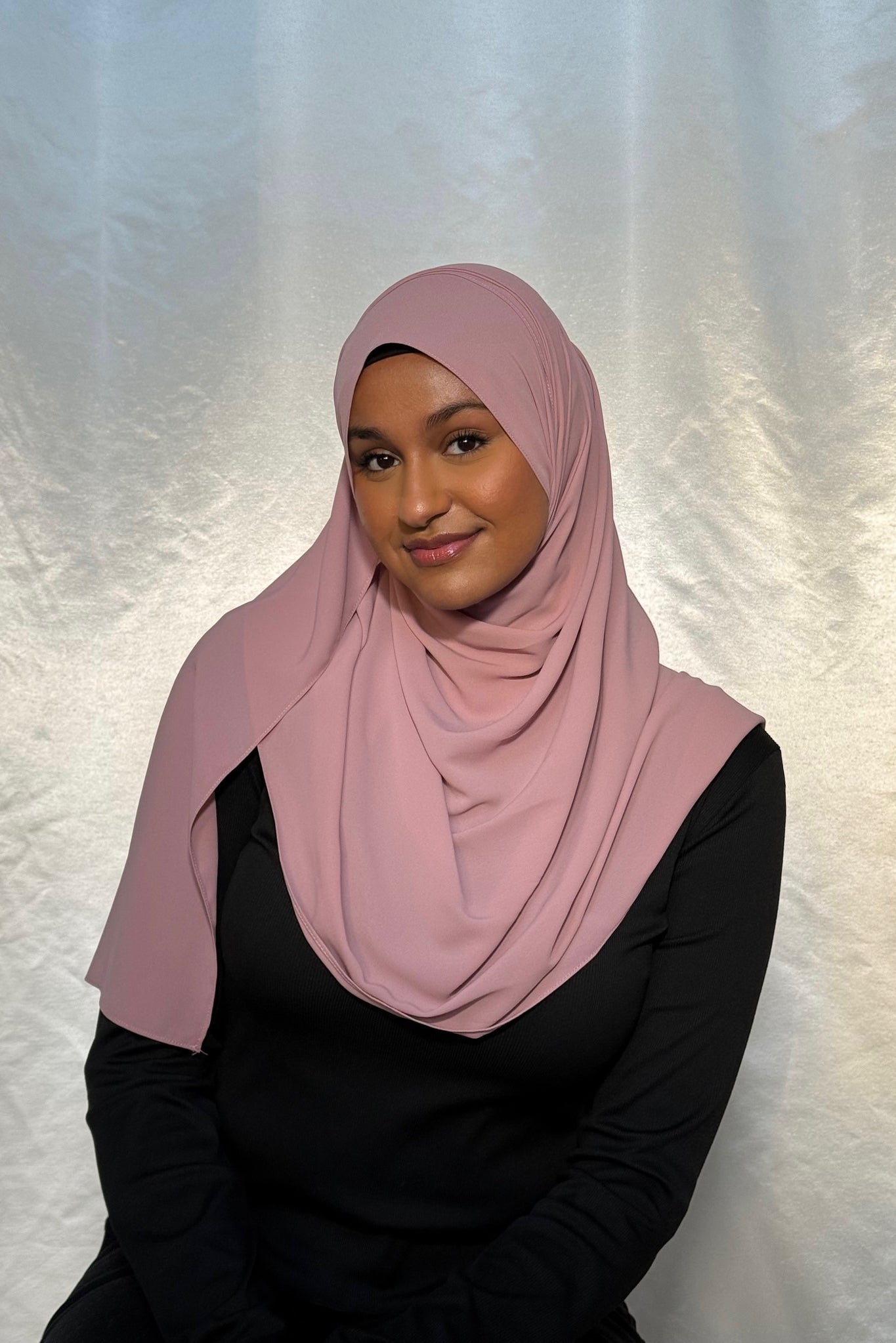 Dusty Rose Diamond Chiffon