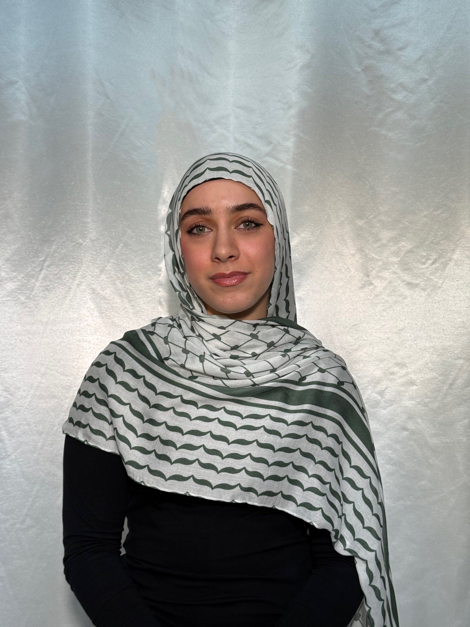 Olive Keffiyeh Modal