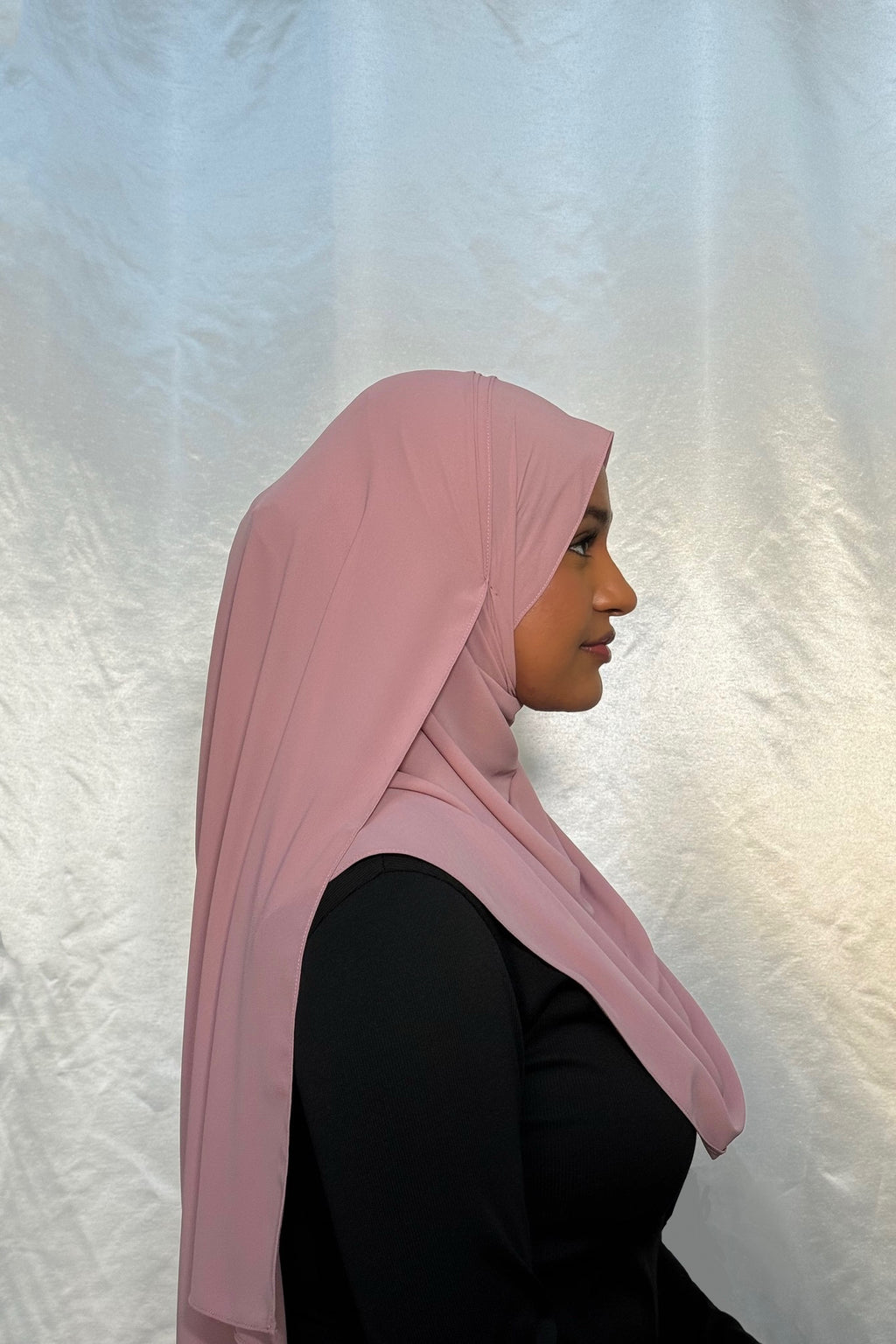 Dusty Rose Diamond Chiffon