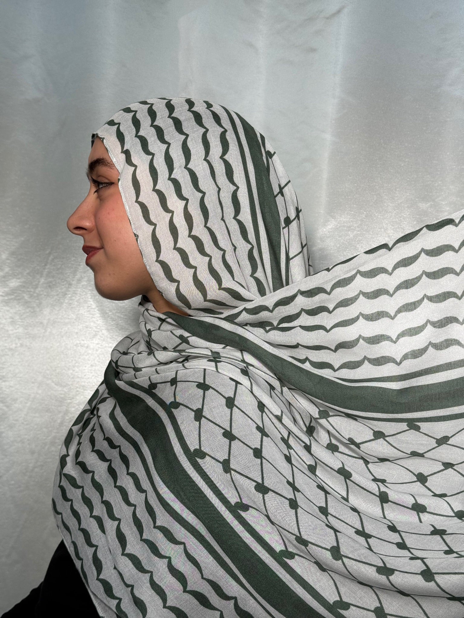 Olive Keffiyeh Modal