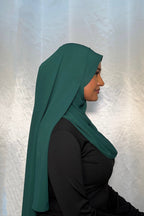 Forest Green Diamond Chiffon