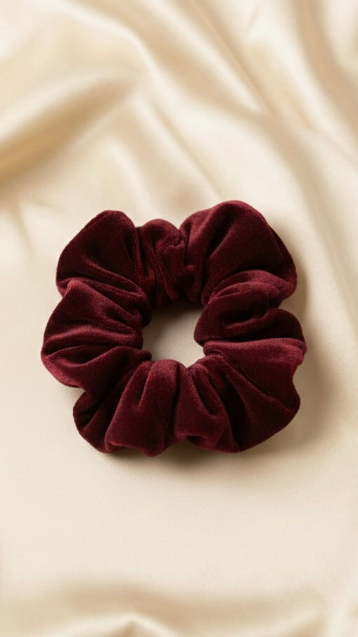 Mulberry Velvet Scrunchie
