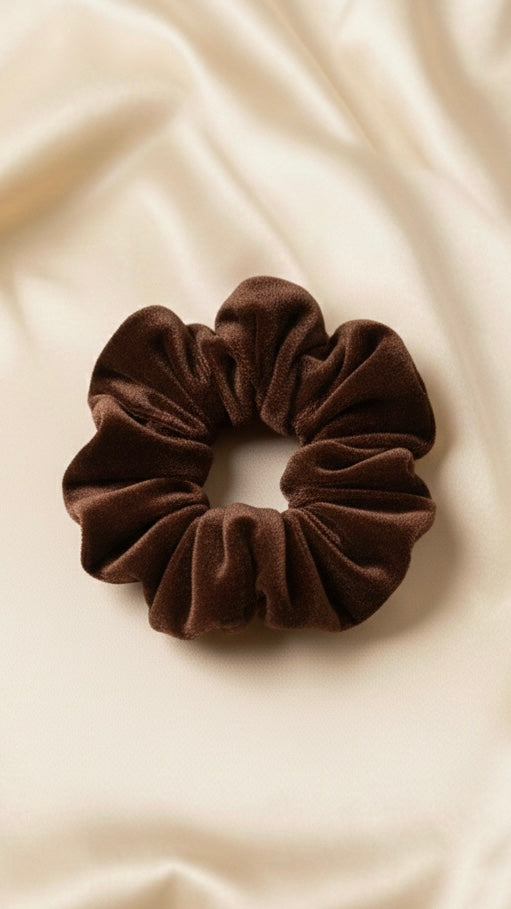 Chocolate Velvet Scrunchie