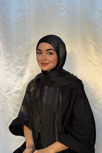 Noir Organza Chiffon