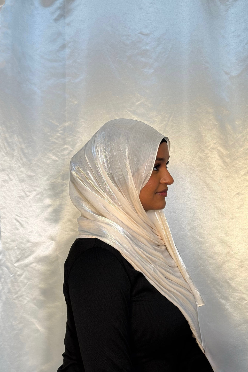 Pearl Glow Organza Chiffon