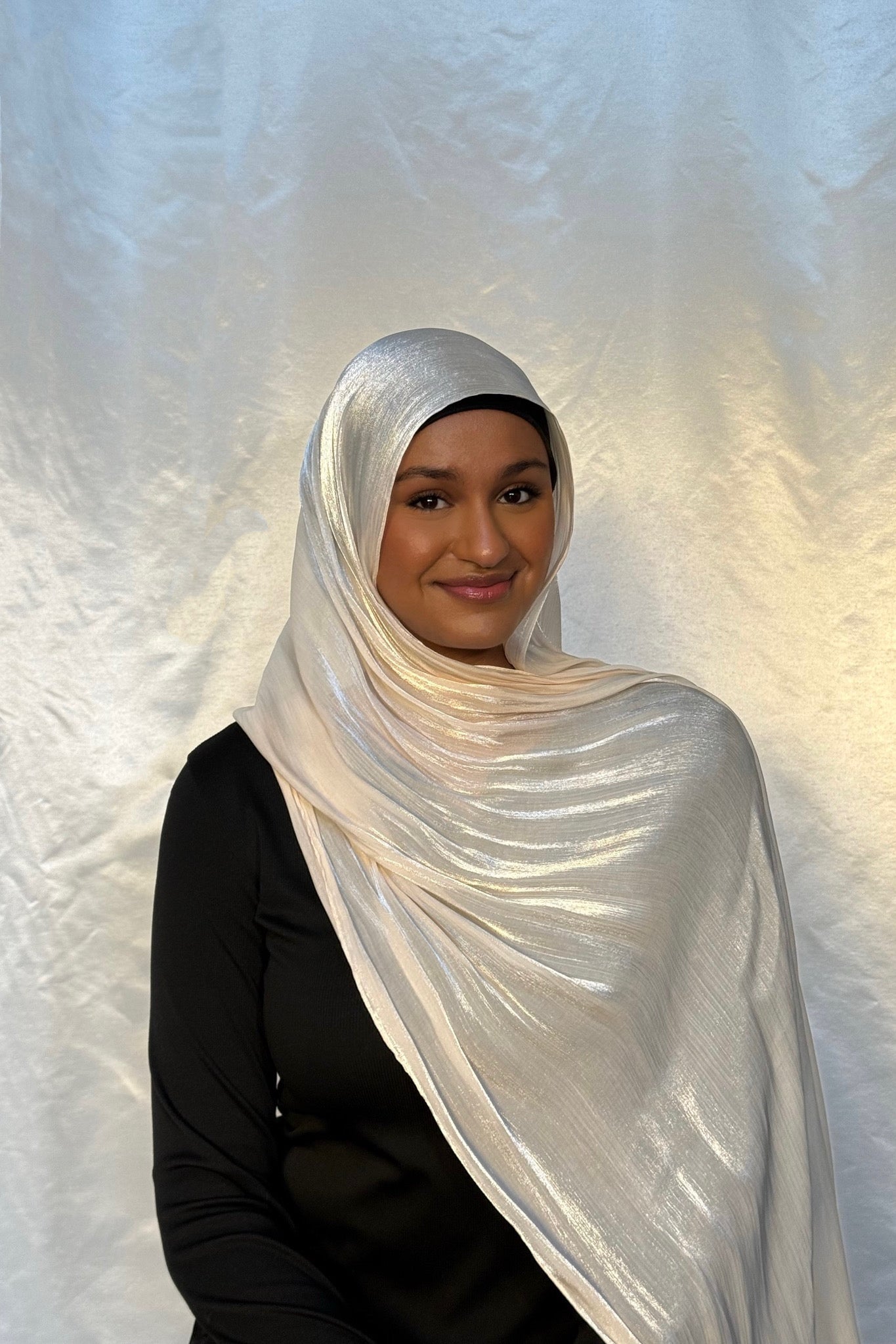 Pearl Glow Organza Chiffon